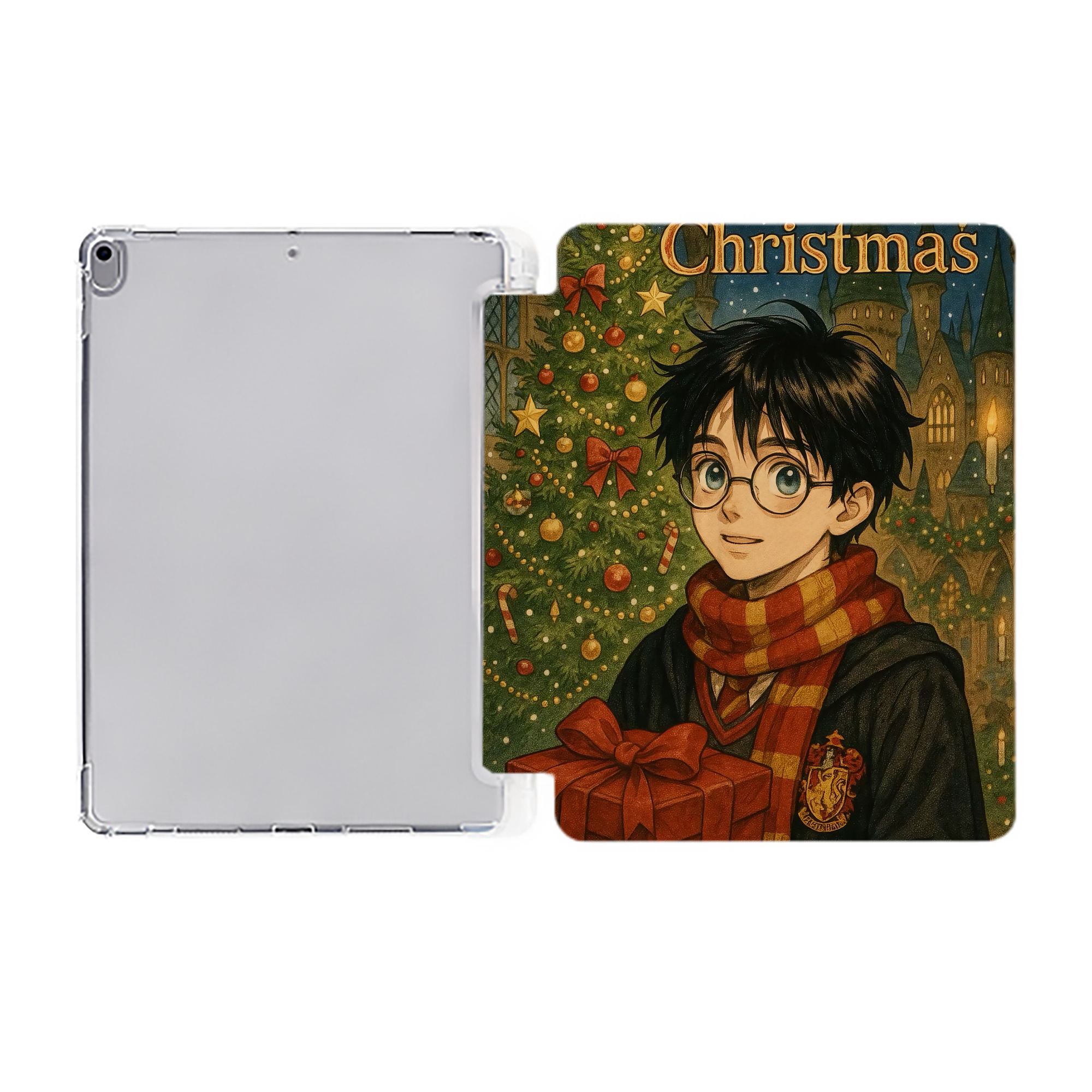 （画像用） Harry Potter ハリー・ポッターシリーズ IPad ケース ペン収納付き 三つ折りスタンド PUレザー×シリコン 対応機種9.5/10.5/10.9インチ